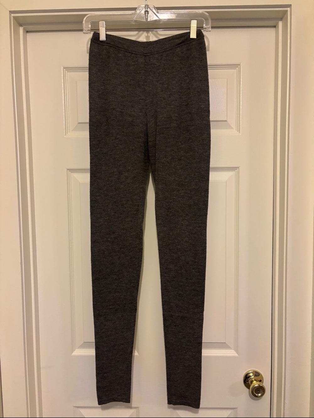 Stefanel Charcoal Cashmere Knit Leggings